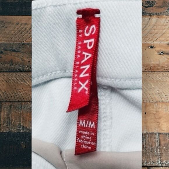 Spanx Womens White Jean-ish Slim Straight Ankle Leggings Size Medium - Picture 3 of 3